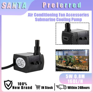 Submersible Aquarium Water Pump Abs 5W Air Cooler Pump For Fish Tank Powerhead Fountain Hydroponic Pond Circulation Filter