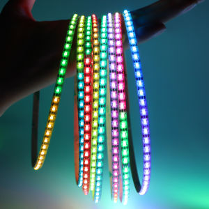 5MM Ultra Narrow WS2812B + 2020SMD LED Strip Light DC5V 60/160LEDs/M Digital Dream Color LED Strip RGBIC Addressable