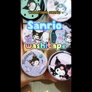 Stiker Washi Tape Motif Sanrio & Kado Ulang Tahun Anak Sekolah