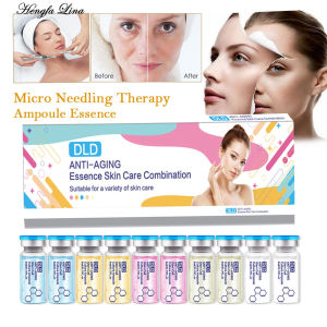 Hengfa Lina Anti Aging Dermaroller Pen Face Serum Micro Therapy Hyaluronic Acid Serum Vitamin C Whitening Skin Care Ampoule Essence