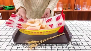 12pcs/set Keranjang Plastik Oval Serbaguna Piring Saji Plastik Wakul Serbaguna