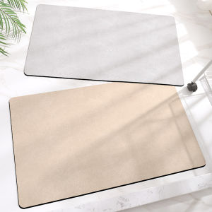 Water Absorbent Bathroom Mat Soft Pad Silicone Dinosaur Pattern Entrance Door Mat Anti Slip Carpet Modern Simple Style Home Use