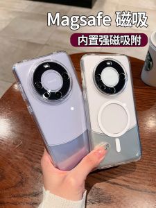 Huawei Mate60 pro New Model Magnetic Attraction Silicon Case Transparent Lens Full Coverage Anti-Fall High-End Sensation MT50 pro