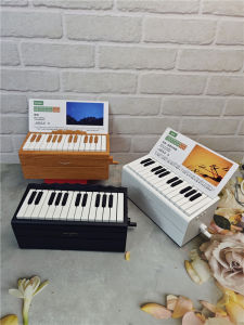 25-Key Bluetooth Piano Desktop Calendar Musical Ornament Weekly Planner Gift for Men And Women Birthday Present