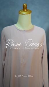 RHINO DRESS BUSUI WUDHU FRIENDLY STYLE WANITA KEKINIAN SIZE S M L XL