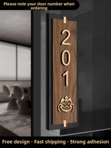 ZHICAIYOU | Customized Lighted House Number Plate Vertical Design