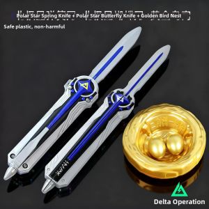 XIONGBUFAN | Safe Plastic Extendable Spring Knife Model Toy