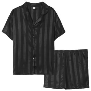 me home wear | Cooling Technology Silk-Like Satin Summer Womens Home Wear Set