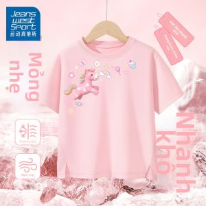 JEANSWEST SPORT | Áo Thun Nhanh Khô Ice Silk Cho Bé Gái