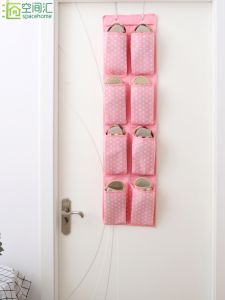 กระเป๋าใส่เสื้อผ้าติดประตูห้องนอน ผ้าไนลอนสไตล์ยุโรป กระเป๋าผ้าอ็อกซ์ฟอร์ด ขนาดใหญ่ 3 ชั้น สำหรับทุกพื้นที่