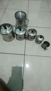 (BISA COD) PROMO Gelas Mug Cangkir + Tutup Stainless 12cm / Gelas Minum Stainless Steel / Gelas KopiTehSusu / Gelas Minum Dengan Tutup Tebal