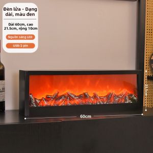 HAOXIANGJIA | Đèn Bàn Bên Cạnh Giường Hình Ngọn Lửa Giả