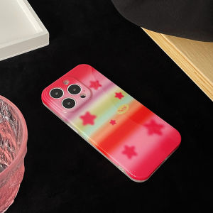 Creative Stripe Star Phone Case for  17Pro Max 16Pro 15Pro Max 14Pro Max 13 Soft Shell No Repeat Modern Artistic Style