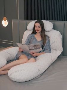 Pregnancy Pillow Memory Foam Pregnant Women Pillow Extra Large Shape Full Cotton Comfortable Soft Cushion bantal ibu mengandung abdominal hip support Maternity pillow 孕妇枕