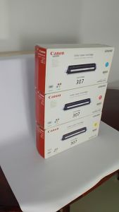 Canon Cartridge-307 Bk C M Y หมึกแท้ lbp5000 lbp5100 cart 307