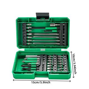 NiuXiang | Bộ Tua Vít Lực Mạnh S2 Torque Zone Impact Drive Với Hộp Đựng Mở Rộng Dành Cho Bộ Dụng Cụ Cầm Tay Làm Mộc