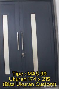 Pintu Aluminium Rumah Utama Minimalis 80 x 200 Doors Modern Bisa Custom MAS39 - Mahottama
