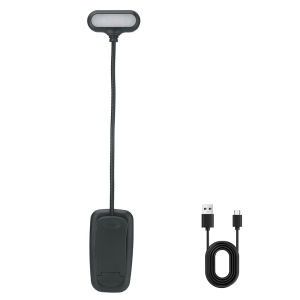 Boruit | Đèn Đọc Sách Có Thể Sạc Lại 6 Đèn LED Ánh Sáng Ban Ngày Màu Trắng Ấm/mát Đèn Đọc Sách Di Động Có Thể Kẹp Từ Tính Linh Hoạt Để Đọc Sách Vào Ban Đêm