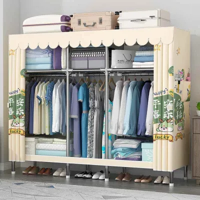 Keluojing | Alloy Connection Simple Wardrobe