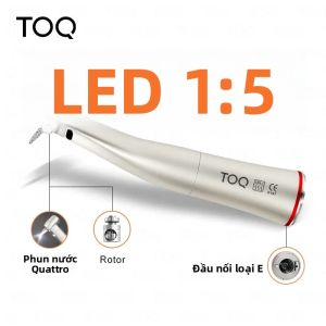Mũi Khoan Nha Khoa Ti Max Z95L Tăng Tốc Độ 1:5 Đèn LED Sợi Quang Phun Bốn Chiều Vòng Đỏ Dùng Cho Phẫu Thuật Nha Khoa