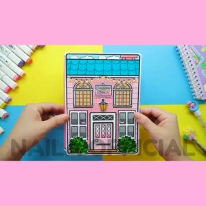 Paper Doll Toca Boca Pink & White Mainan Edukasi Anak Bongkar Pasang Quiet Busy Book Melatih Motorik