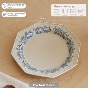SIYUE | Đĩa Sứ Phong Cách Pháp