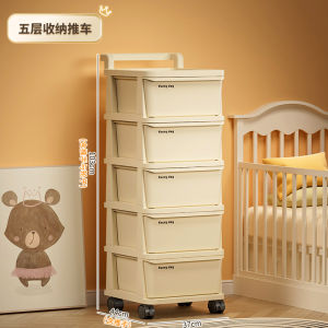 European Style Childrens Clothes Storage Cabinet with Drawers Living Room Snack Cabinet Plastic Bedside Cabinet Mobile Toy Cart