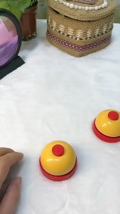 Call Bell ChildrensToy Reception Bell for Kitchen Restaurant BarTable Games Pet TrainingInteractive Fun