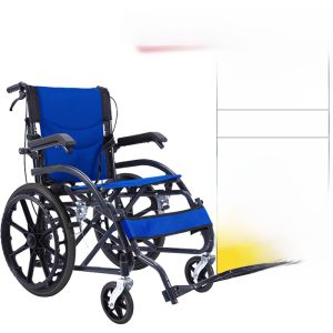 Ultra-Light Folding Wheelchair Travel Disabled Elderly Simple Hand-Push Portable Shopping Cart Elderly Aid Device