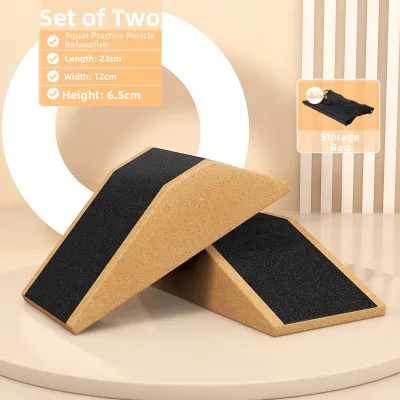 Lianke | Cork Yoga Block Deep Squat Wedge Leg Lift Stretch Heel Raise Weightlifting Training