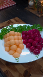 Melon Watermelon Ball Scoop Fruit Spoon Ice Cream Sorbet Stainless Steel Cooking Tool Fruit Plate Tool Kitchen Accessories