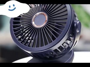 Clip-on kipas angin kecil asrama kipas angin listrik kecil model pengisian daya USB kantor desktop siswa cahaya suara portabel