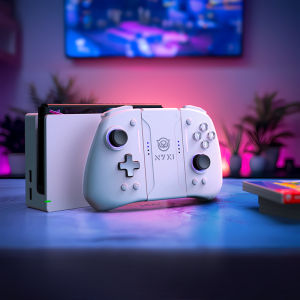 Tay Cầm Chơi Game Không Dây NYXI Hyperion Pro Bluetooth Màu Trắng Dành Cho Nintendo Switch Switch 2 OLED Switch Lite - Nút Kích Hoạt Tuyến Tính