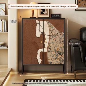 MR ART | Antique Style Console Storage Cabinet