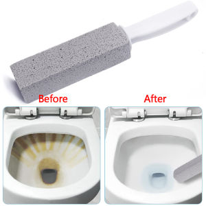1PC Toilets Cleaner Stone Natural Pumice Stone Toilets Brush Quick Cleaning Stone with Long Handle Tile Sink Bathtubs Scrubber Cleaning Tool