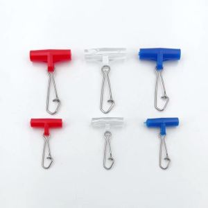 30pcs Heavy Duty Fishing Line Sinker Slides Plastic Head Swivel with Stainless Steel Duo-lock Nice Snap Fishing Sinker Slider