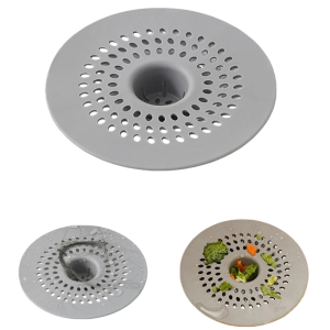 Anti-blocking Silicone Floor Drain Sticker Bathroom Sewer Hair Filter Drain Cover Floor Drain Mat for Kitchen Anti-cockroach