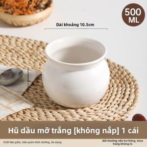 DEMING | Hũ đựng mỡ lợn bằng gốm chịu nhiệt dùng trong gia đình