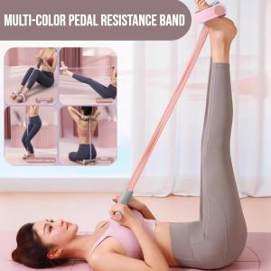 Multi-Color Pedal Resistance Band Multifunction Yoga Pedal Puller Sit Up Pull Elastic Rope Leg Stretch Abdominal Exercise