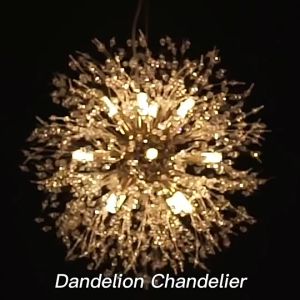 Ceiling Lights Modern Design Gold Dandelion 8 Head Chandelier Elegant Fireworks Pendant Light for Shop Porch Living Dining Room Bedroom