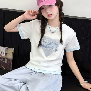 Printed Short Sleeve Thin Childrens T-Shirt Set