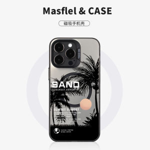 เคสโทรศัพท์แบบซิลิโคนดูดซับแม่เหล็กแบบมีด้านด้านล่างสำหรับ iPhone 15/14/13/12/11promax Xiaomi 13/14 ด้านด้านล่างแบบด้านสำหรับ Samsung S23/24PLUS