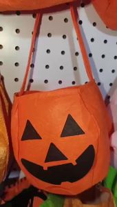 Trick Or Treat Bag Halloween Candy Tote Pumpkin Design Jack O Lantern Style For Kids Halloween Party Gift Cute Holiday Candy