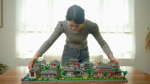 Creative building block Suzhou Garden Famous Architecture Building Blocks Nano Bricks Toys For Kid Gift 中国著名建筑苏州园林