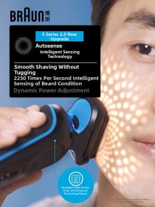 Braun | Fast Charging Portable Mens Electric Razor