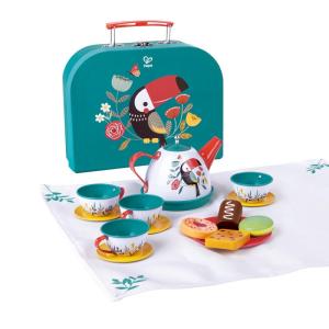 Hape | French Afternoon Tea Set Play Kitchen Tea Cups Toy for Kids 3+