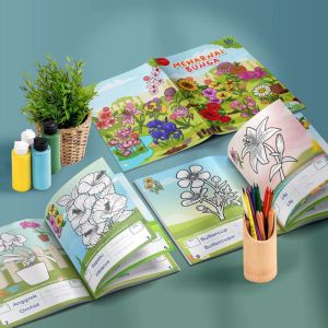 Buku Mewarnai Fullcolor 16 Halaman - Ukuran Besar dan Tebal