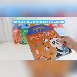 Jelly Quiet Book Diy Stickers Mainan Buku Stiker Anak Edukasi Kado Ulang Tahun Anak Cewek Mainan Edukasi Anak 3-4-5-6 Tahun Cowok