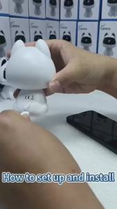 Camera Wifi HD 1080P Trong Nhà V380 Hình Dạng Con Mèo Thông Minh Giám Sát Trẻ Em Với Âm Thanh Hai Chiều Và Tầm Nhìn Ban Đêm Giám Sát Tại Nhà
