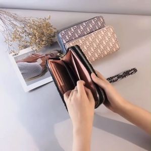 MW Exquisite Purse | Women Long Purse | Quality PU Leather Blue/Pink/Black | Dompet Wanita Panjang Exquisite 艾希长款女式钱包